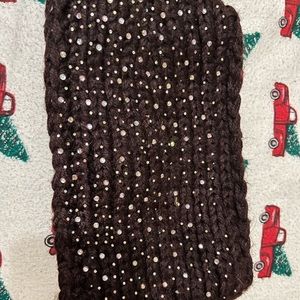 NWT brown headscarf or over ears wrap